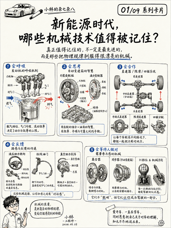 新能源车让很多精妙的机械结构退出了历史舞台，其中哪些技术值得被记住？