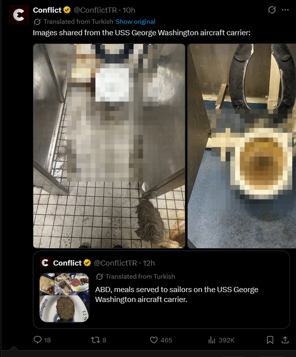 继林肯号后，华盛顿号航母也被曝厕所卫生状况恶劣，美航母卫生条件为啥这么差？会影响其在中东的军事部署吗？
