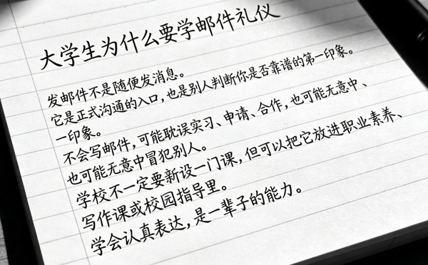 「发现好多大学生不懂邮件礼仪」上热搜，你认为这有必要纳入大学课程吗？