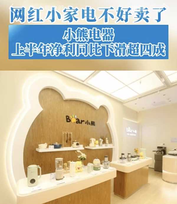 小熊电器净利暴跌 41%，那些曾风靡一时的网红小家电为何集体「吃灰」？大家的消费选择发生了怎样的变化？