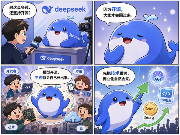 曝 DeepSeek 推进 700 亿元融资，梁文锋称坚持开源 AI 模型，此举意味着什么？