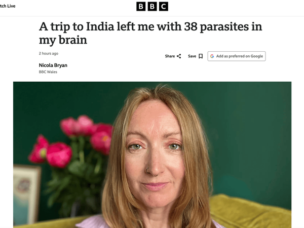 BBC 报道英国女子在印度旅行后脑子长 38 只寄生虫，这么多寄生虫哪来的？有彻底消灭它们的办法吗？